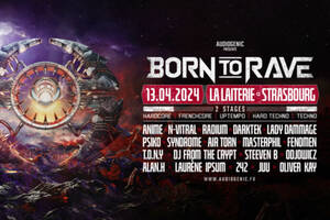 photo ] 13/04/24 – BORN TO RAVE – LA LAITERIE – STRASBOURG – 2 SCÈNES – HARD MUSIC